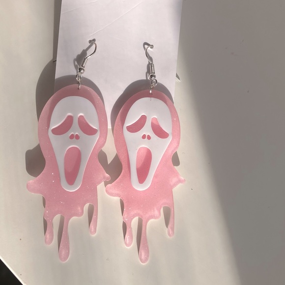 Jewelry - Ghost Face Earrings!